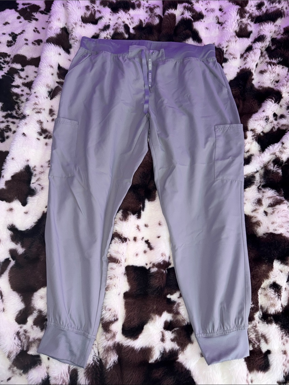 Med Couture Light Gray Track Joggers